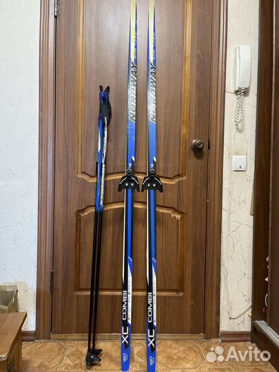 Лыжи и палки nordway 180 см