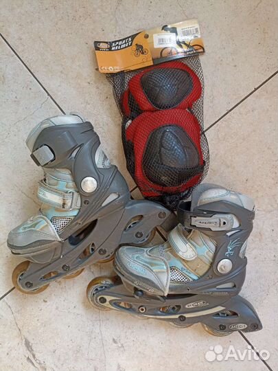 Роликовые коньки детские раздвижные