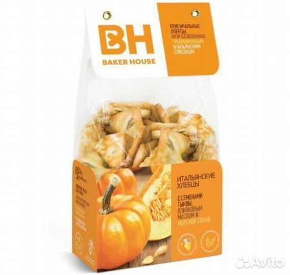 Опт - Хлебцы Baker House с Семенами Тыквы 250г