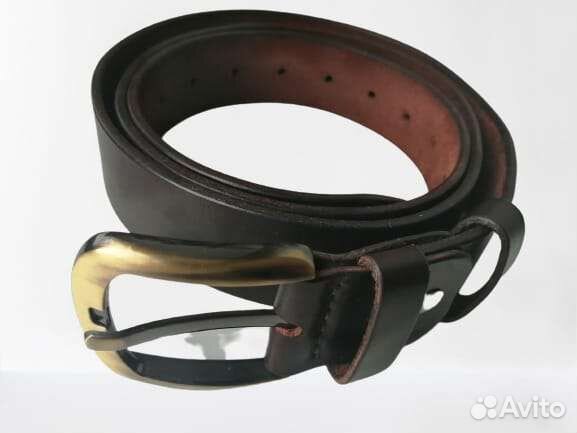 Мужской кожаный ремень ручной работы