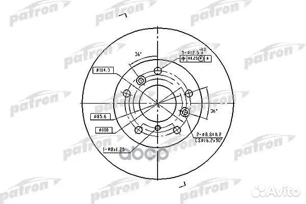 Диск тормозной передн ford USA: probe I 88-93