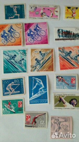 Марки: спорт,разные виды