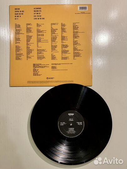 LP X-Sinner - Get It (1988) 1st press original