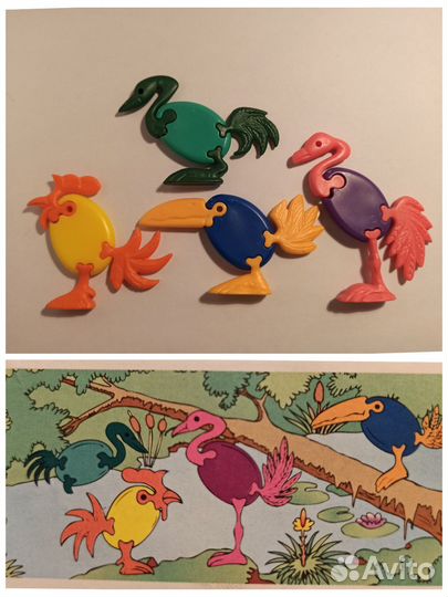 Киндер: сборка, животные, растения