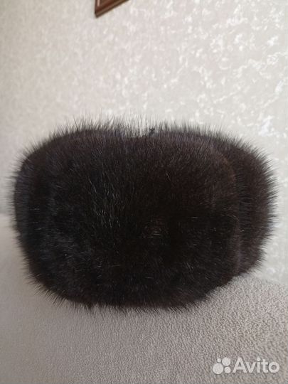 Норковая шапка мужская ушанка