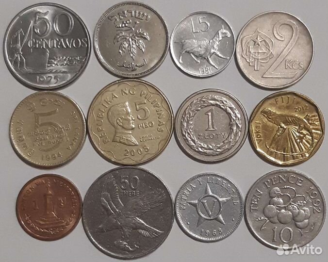 Монеты разные иностранные