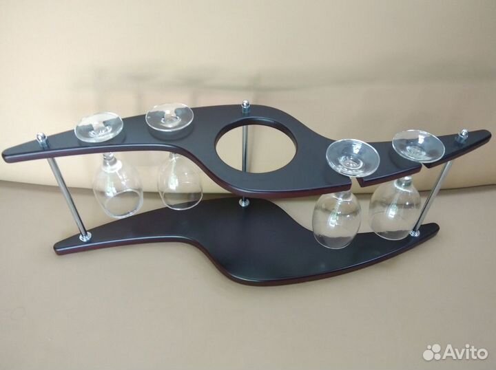 Набор бокалов и подставки под бутылку новое