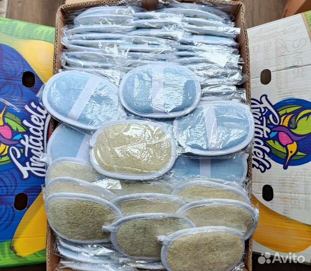 Люфа мочалка овальные М9 11-16см