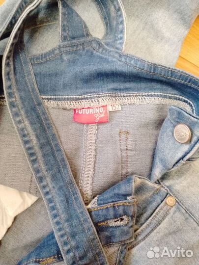 Джинсовый комбинезон для девочки