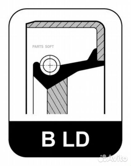 Elring 033.464 Сальник 85х105х10 FPM LD