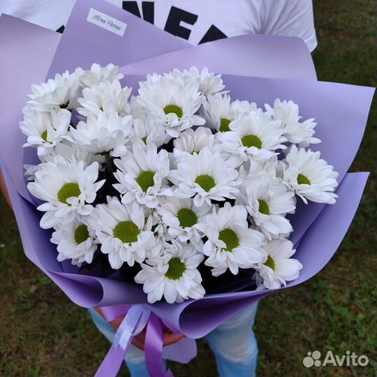 Букет из хризантемы