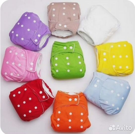 Многоразовые подгузники для детей с 3-15 кг новые