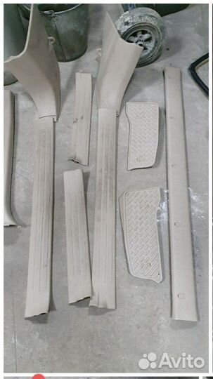 Пластиковые накладки салона Prado 120