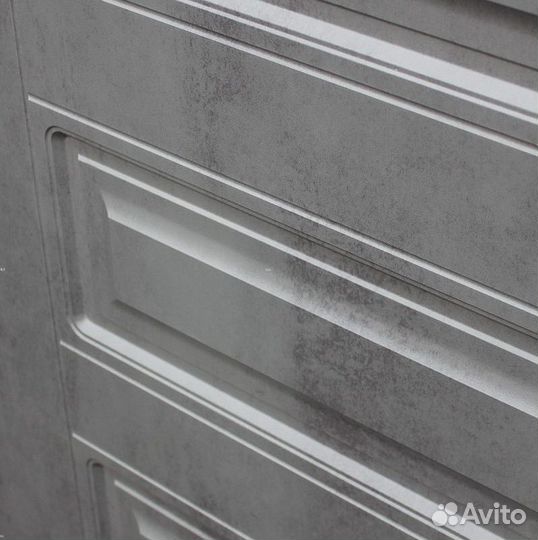 Дверь входная серая металлическая Лира