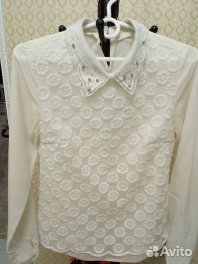 Блузка и жилетка школьная