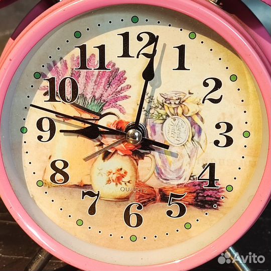 Будильник розовый