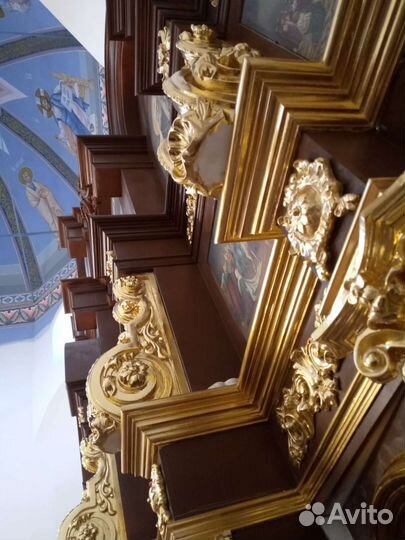 Золочение зеркальной паталью