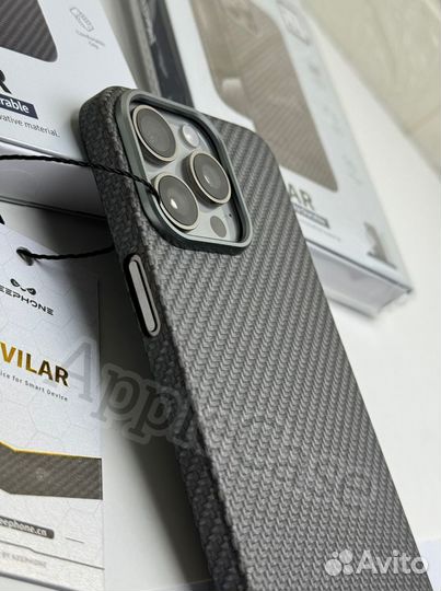 Чехол на iPhone 15 Pro/Pro Max Kevlar Titanium