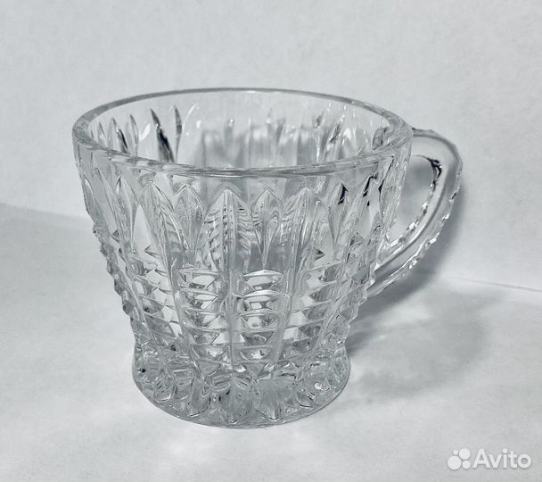 Набор хрустальных чашек 6 шт. СССР