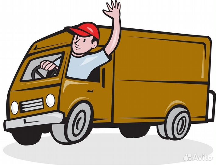 Водитель экспедитор со своим грузовым автомобилем