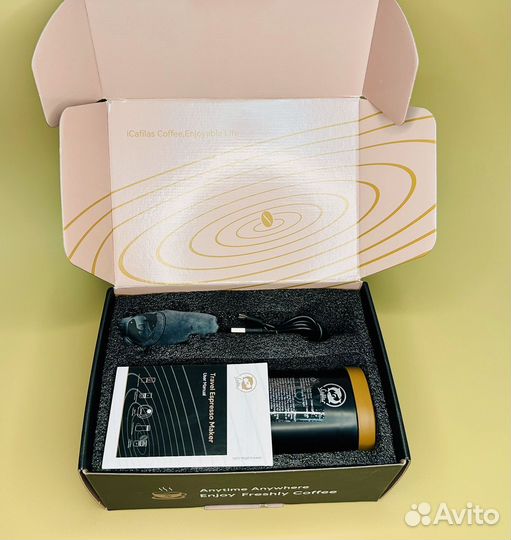 Электрическая портативная кофемолка