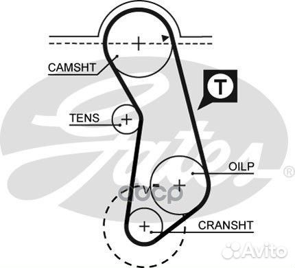 Ремень грм audi 100 (43, C2) 100 (44, 44Q, C3)