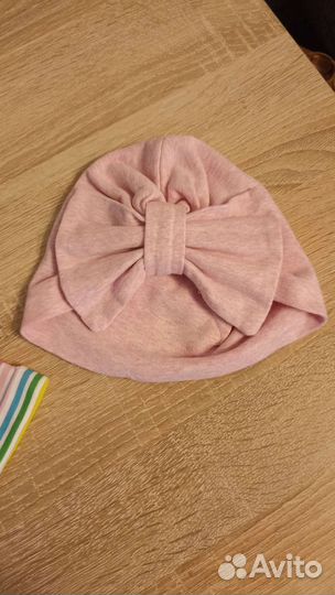 Летние шапки для девочки 6-9 мес