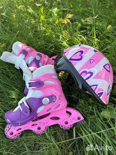 Роликовые коньки детские с защитой