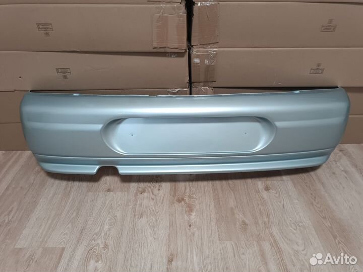 Бампер задний ваз 2112 опал (серебристо голубой)