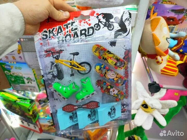 Набор пальчиковых скейтов с рампами