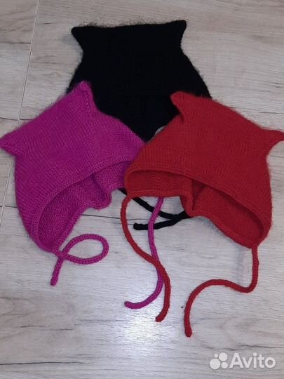 Чепчик женский с ушками