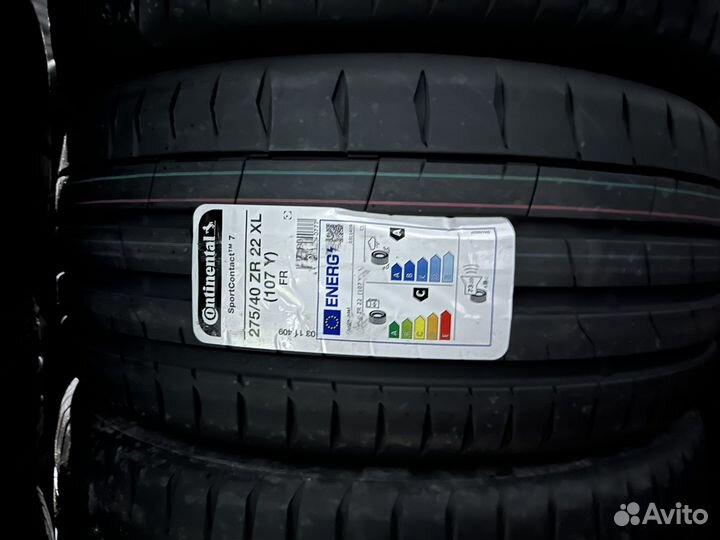 Continental ContiSportContact 7 275/40 R22 и 315/35 R22 111Y