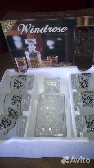 Набор для виски. Стаканы д\напитков. Италия.Винтаж