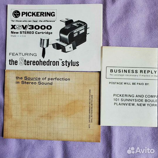 Pickering xsv/3000 Головка звукоснимателя