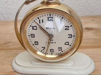Часы будильник Слава Глобус СССР