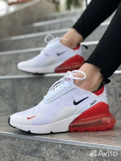 Nike Air max 270 белый красный женские