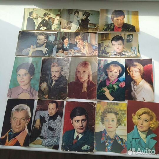 Открытки с актерами советского кино