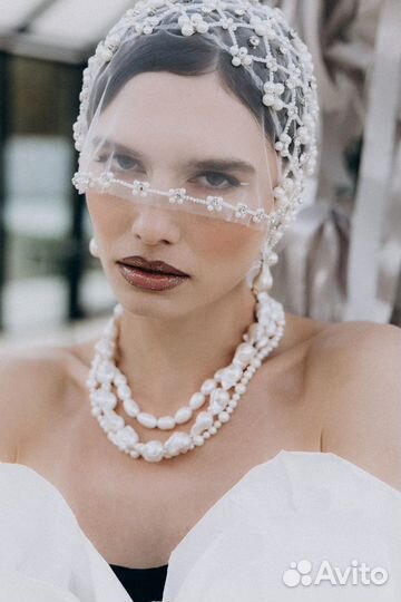 Чепчик свадебный