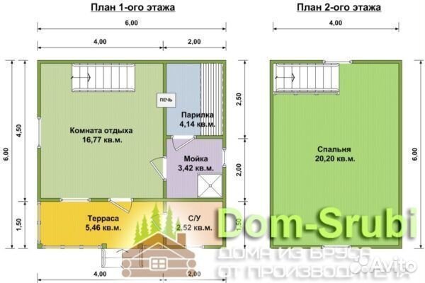Карабаново-Хорошая надёжная Баня из бруса Б-21 6х6