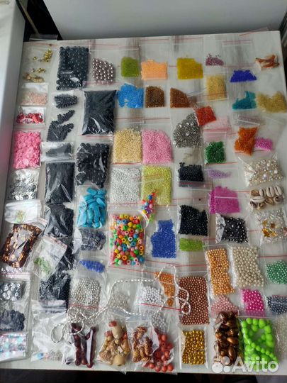 Бисер, бусины, пайетки