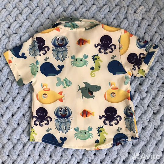 Костюм шорты и рубашка детский, 80 размер