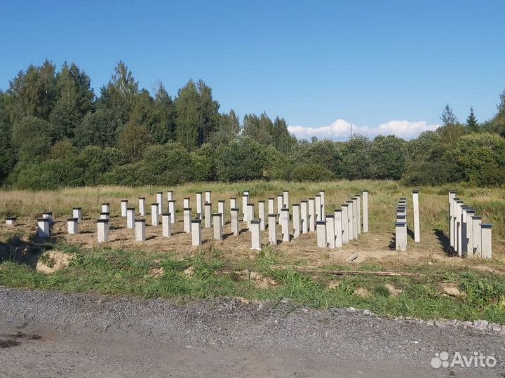 Фундамент на жб сваях под ключ / Жб сваи