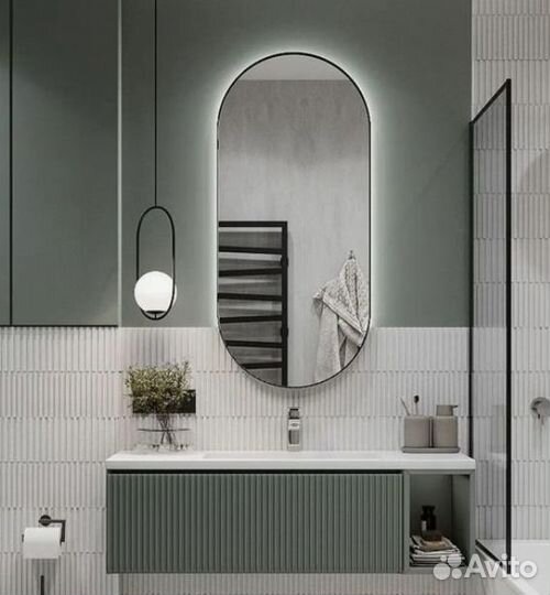 Зеркало капсула с подсветкой savanna