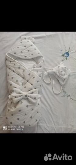 Конверт одеяло с шапочкой