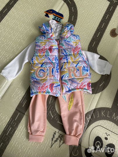 Костюм тройка для девочки 74