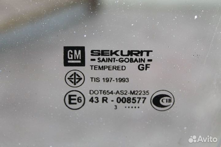 Стекло двери переднее левое Opel Zafira A