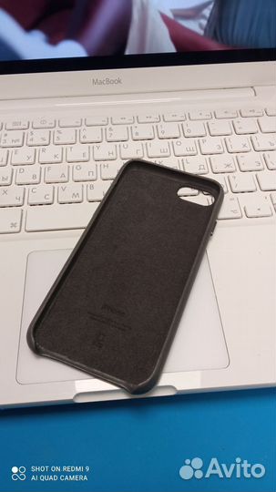 Кожаный чехол iPhone 7 / 8 / SE оригинал