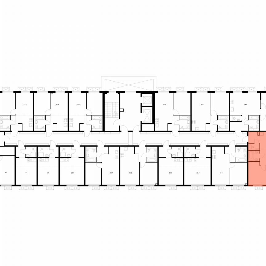 2-к. квартира, 50,7 м², 4/9 эт.