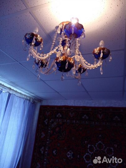 Люстра хрустальная чехия бу
