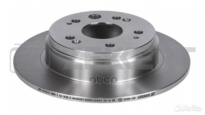 Диск торм. задн. Honda CR-V II 01- bs-5644 Zekkert